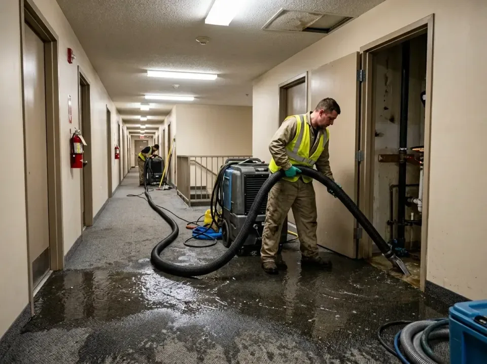multi-unit-apartment-hallway-f-005 — frequently asked questions, Emergency Burst Pipe Water Extraction & Removal in Mauricev…